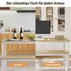 INONEFT Esstisch mit 2 Bänken, 3-teiliges Esstisch-Set, Produktbild-Vorschau 3