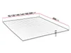 A 3D rendering of a mattress topper with dimensions indicated. Náhled obrázku produktu