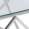 vidaXL Couchtisch Silbern Edelstahl und Hartglas Produktbild-Vorschau 6
