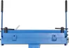 A blue metal sheet bending machine is shown against a white background. Náhled obrázku produktu