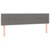 vidaXL Testiere 2 pz. Tessuto grigio scuro 90x5x78/88 cm Anteprima dell’immagine prodotto 1
