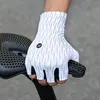 Rockbros Fahrradhandschuhe Rennrad L Weiß-Schwarz Produktbild-Vorschau 4