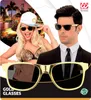 Brille in goldmetallic - coole Sonnenbrille goldfarben - Produktbild-Vorschau 4