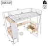 Letto a castello Flieks 90x200 cm con LED, letto a soppalco Anteprima dell’immagine prodotto 4