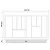 Besteckkasten für 90 cm Schublade Graphit Matt – Produktbild-Vorschau 5