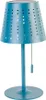 Outdoor Tischleuchte Blau inkl  LED 3 Stufig dimmbar Produktbild-Vorschau 1