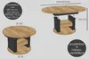 Design Couchtisch DA-999 rund 100 - 140cm ausziehbar Produktbild-Vorschau 2