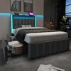 Graues Jugendbett mit Stauraum: LED-Licht, USB-C Produktbild-Vorschau 10