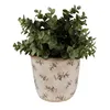 Clayre & Eef Blumentopf Ø 13x12 cm Beige Blau Keramik Produktbild-Vorschau 2