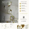 Mauro Ferretti Wandspiegel dreifacher Fluss 65x8x88 cm gold Produktbild-Vorschau 7