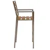 Teako Design Barhocker Lavarone Teak Edelstahl stapelbar Produktbild-Vorschau 3