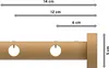 Interdeco Träger mit Abstand 6/12 cm / Wandhalterung für Produktbild-Vorschau 2