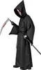 Kinder Kostüm Sensenmann - Gr. 116-164cm Halloween S - 128 Produktbild-Vorschau 3