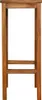 A wooden bar stool shown from the front against a white background. Náhled obrázku produktu