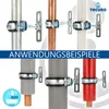 tecuro Schraubrohrschelle M8 verz. 32-35mm, Gewindestift Produktbild-Vorschau 5