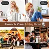 Kleine French Press Kaffeebereiter aus Edelstahl,Thermo Produktbild-Vorschau 12