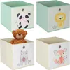 Set da 4 Relaxdays, contenitori per bambini, graziosi Anteprima dell’immagine prodotto 1