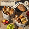 Paniers à pain ronds Eluno NOVARA, lot de 2 pièces - pour Voir les images du produit 2