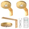 LED Bilderleuchte Gold Kabellos Katzenaugen-Effekt 3er-Pack Produktbild-Vorschau 1
