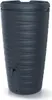 A dark gray rain barrel with a textured surface and a spigot. Náhled obrázku produktu