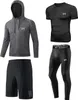 Herren Sportbekleidung 4er-Pack Kompressionsshirt Leggings, Produktbild-Vorschau 2