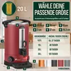 TRESKO® Glühweinkocher Rot 20L / 2500W Einkochautomat aus Produktbild-Vorschau 8