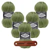 5 x ALIZE Superlana Maxi 620 olive mit Label Produktbild-Vorschau 1