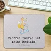 Mr. & Mrs. Panda Mousepad Fuchs Fahrrad fahren - Grau Produktbild-Vorschau 2