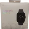 The image shows the retail packaging of an Amazfit GTS 2 smartwatch. Voir les images du produit