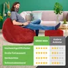 Green Bean® 2er Set Indoor XXL Sitzsack + Pouf mit Produktbild-Vorschau 3