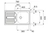 Franke Eurostar ETN 614 Nova - 101.0301.755 Edelstahlspüle Produktbild-Vorschau 2