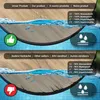 Two comparison images showing a product's performance with water. The top shows "Our product" with 100% waterproof claims, and the bottom shows "Other sellers" with 90% waterproof claims. Produktbild-Vorschau