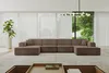 ALTDECOR Ecksofa in U-Form IREA-U2-v3 386x165x77 cm Braun Produktbild-Vorschau 1