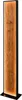 A tall, rectangular floor lamp with a wood-grain panel illuminated from behind, set against a white background. Náhľad obrázku produktu