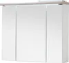 A three-door mirrored cabinet with integrated LED lighting. Produktbild-Vorschau