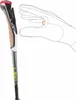 A Leki Nordic Walking pole with an illustration of a hand demonstrating how to grip it. Produktbild-Vorschau