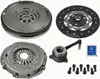 A collection of automotive clutch components laid out on a white background. Produktbild-Vorschau
