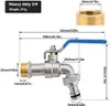 Premium 3/4 Zoll Wasserhahn Garten Messing Kugelhahn Aussen Produktbild-Vorschau 2