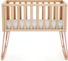 JURABABY - Cuna bebe mecedora ONLY madera Haya y Terracotta Vista previa de la imagen del producto 2
