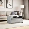 vidaXL LED-Couchtisch Betongrau Holzwerkstoff Produktbild-Vorschau 4