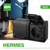 Aufputz-Serie schwarz IP44 (Lichtschalter / Wechselschalter, Doppelschalter, Klingeltaster, 1-fach / 2-fach / 3-fach Steckdose) Productafbeelding-voorbeeld