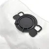 A close-up shot of a vacuum cleaner bag with a black plastic attachment. Produktbild-Vorschau