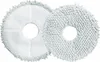 Two round mop pads, one with a white fabric backing and the other with a textured gray fabric, are shown side-by-side on a white background. Náhľad obrázku produktu