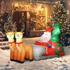 Outsunny opblaasbare kerstman op een slee met 2 rendieren, Productafbeelding-voorbeeld 2