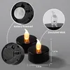 Hält 2X länger. Schwarze flammenlose Teelichter, 40er-Pack, Produktbild-Vorschau 6