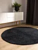 benuta Teppich Wohnzimmer Soho Schwarz ø 80 cm rund Produktbild-Vorschau 2