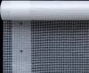 A roll of white mesh fabric is shown, partially unrolled, against a black background. Produktbild-Vorschau