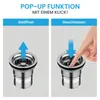 Bächlein Ablaufgarnitur Pop Up für die Spüle 70mm Pop Up Produktbild-Vorschau 4
