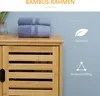 kleankin Badezimmerschrank Badschrank mit 2 Lamellentüren, Produktbild-Vorschau 5