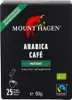 A box of Mount Hagen instant decaffeinated Arabica coffee sticks. Produktbild-Vorschau
